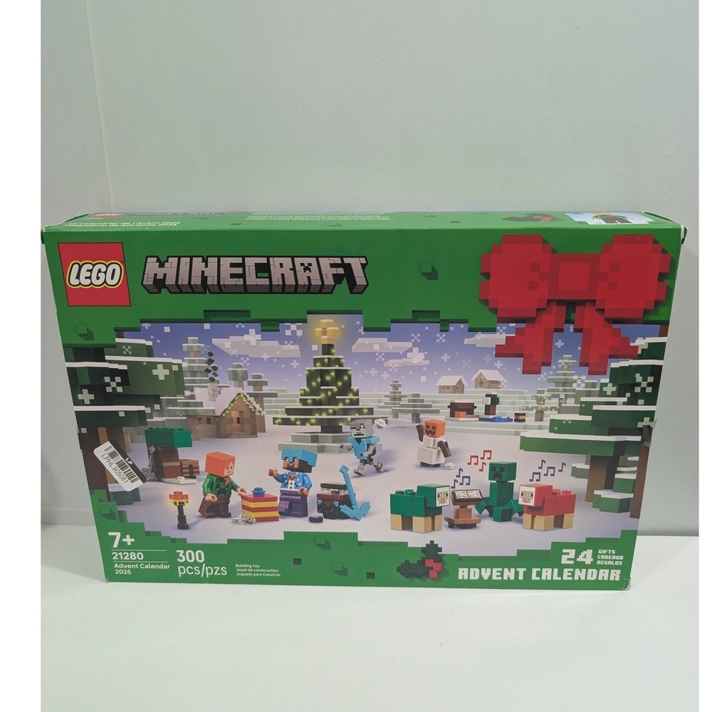 LEGO Minecraft Advent Calendar 2025 Set 21280 New Sealed Box 300 Pcs